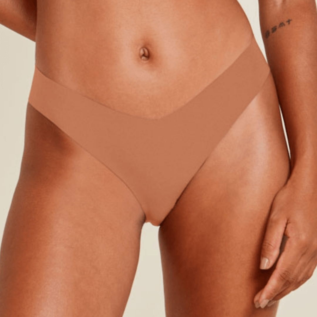 CALCINHA FIO DENTAL EM MICROFIBRA NUDE