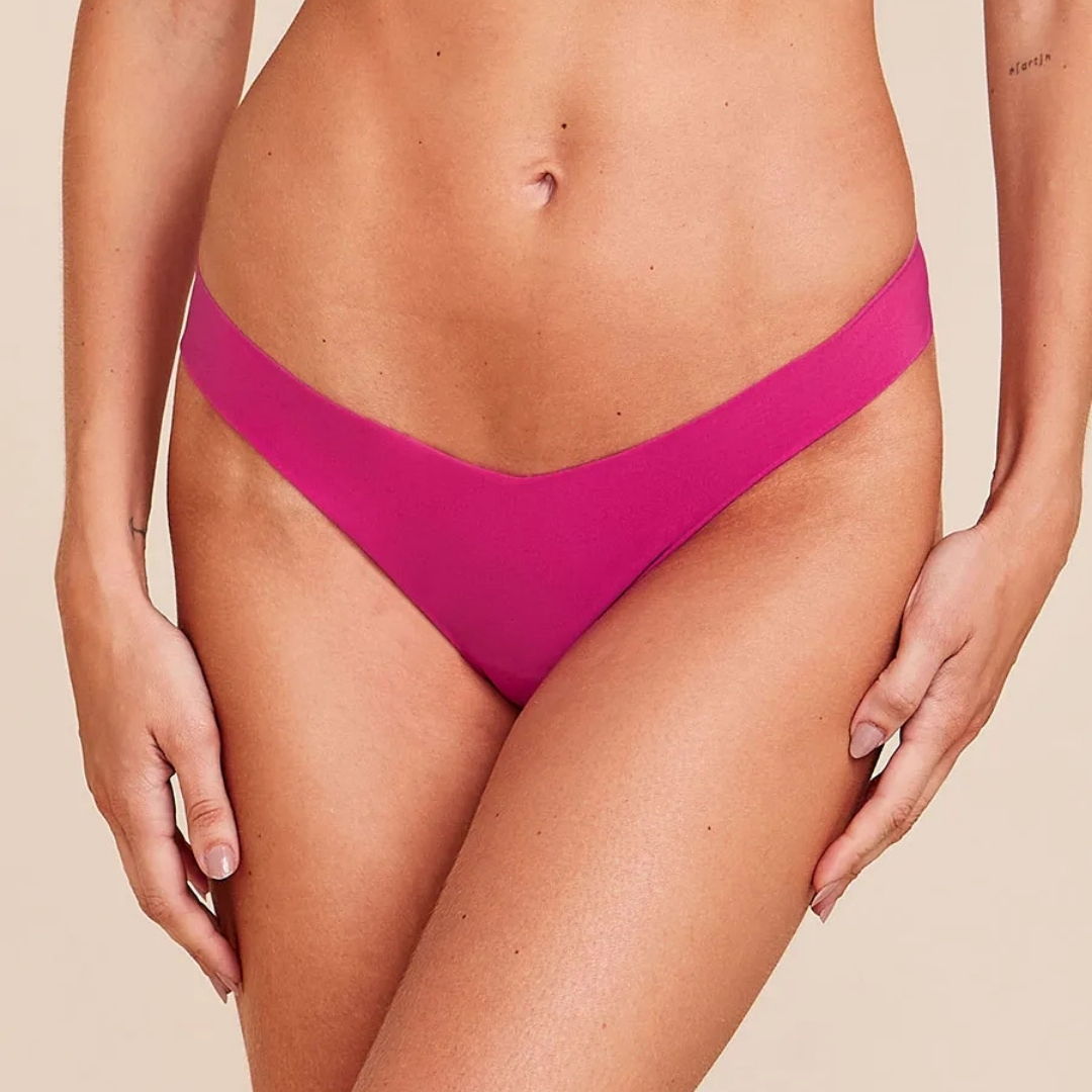 CALCINHA FIO DENTAL EM MICROFIBRA NUDE