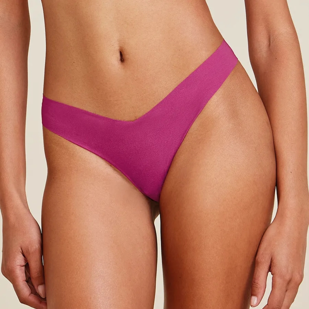 CALCINHA FIO DENTAL EM MICROFIBRA NUDE