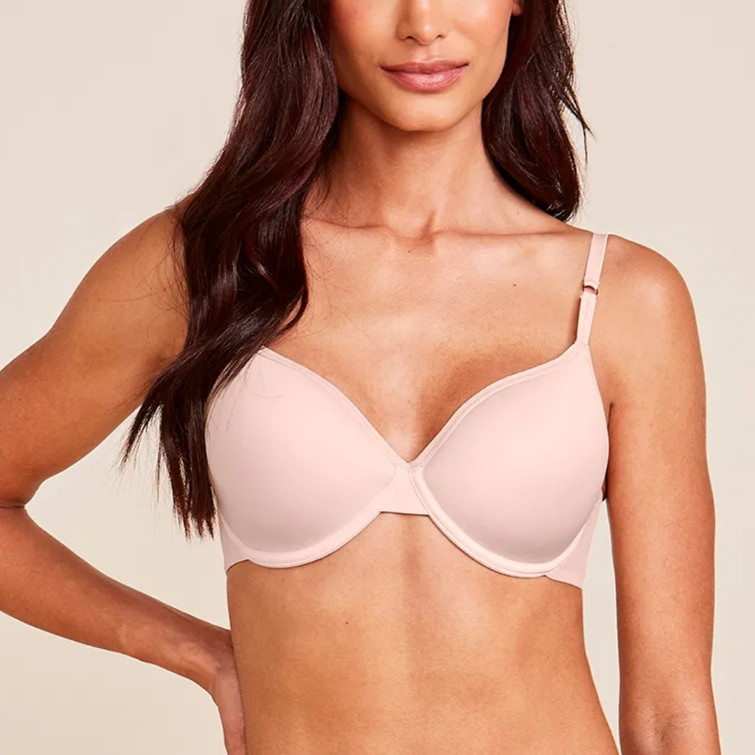 SUTIÃ MEIA-TAÇA COM ARO E BOJO EM MICROFIBRA T-SHIRT