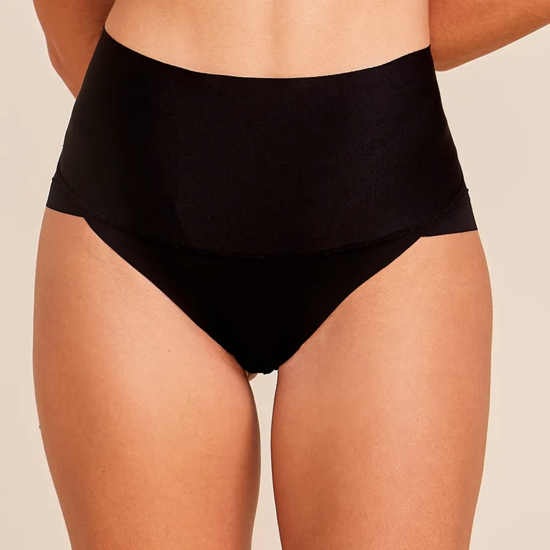 CALCINHA CINTURA ALTA INVISÍVEL EM MICROFIBRA NUDE