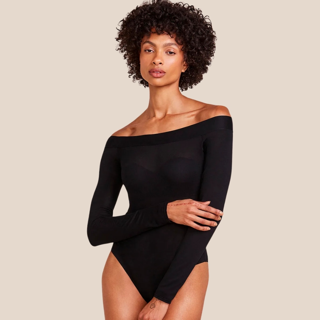 BODY OMBRO A OMBRO MANGA LONGA EM VISCOSA LEVÍSSIMA