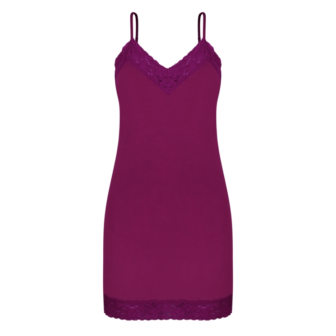 CAMISOLA ALÇAS FINAS EM VISCOSE E RENDA HAPPY