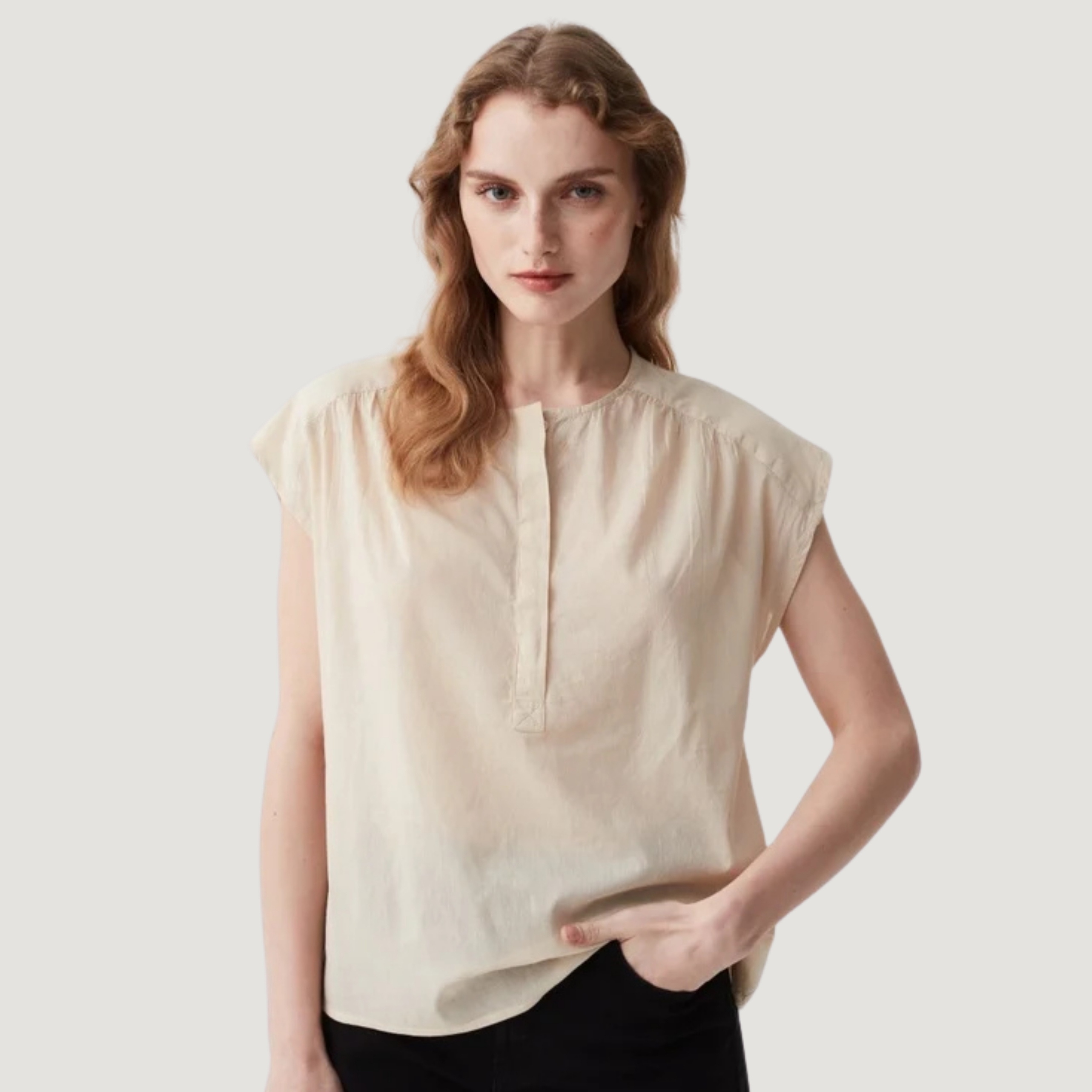 W'S SHIRTS W/O SLEEVES-SHORTSL