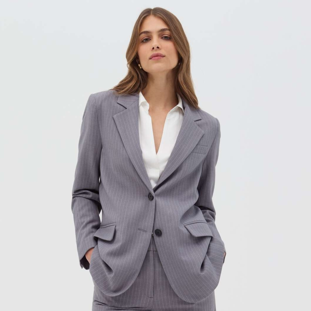 WOMEN'S JACKETS -MEDIUM GREY MELANGE