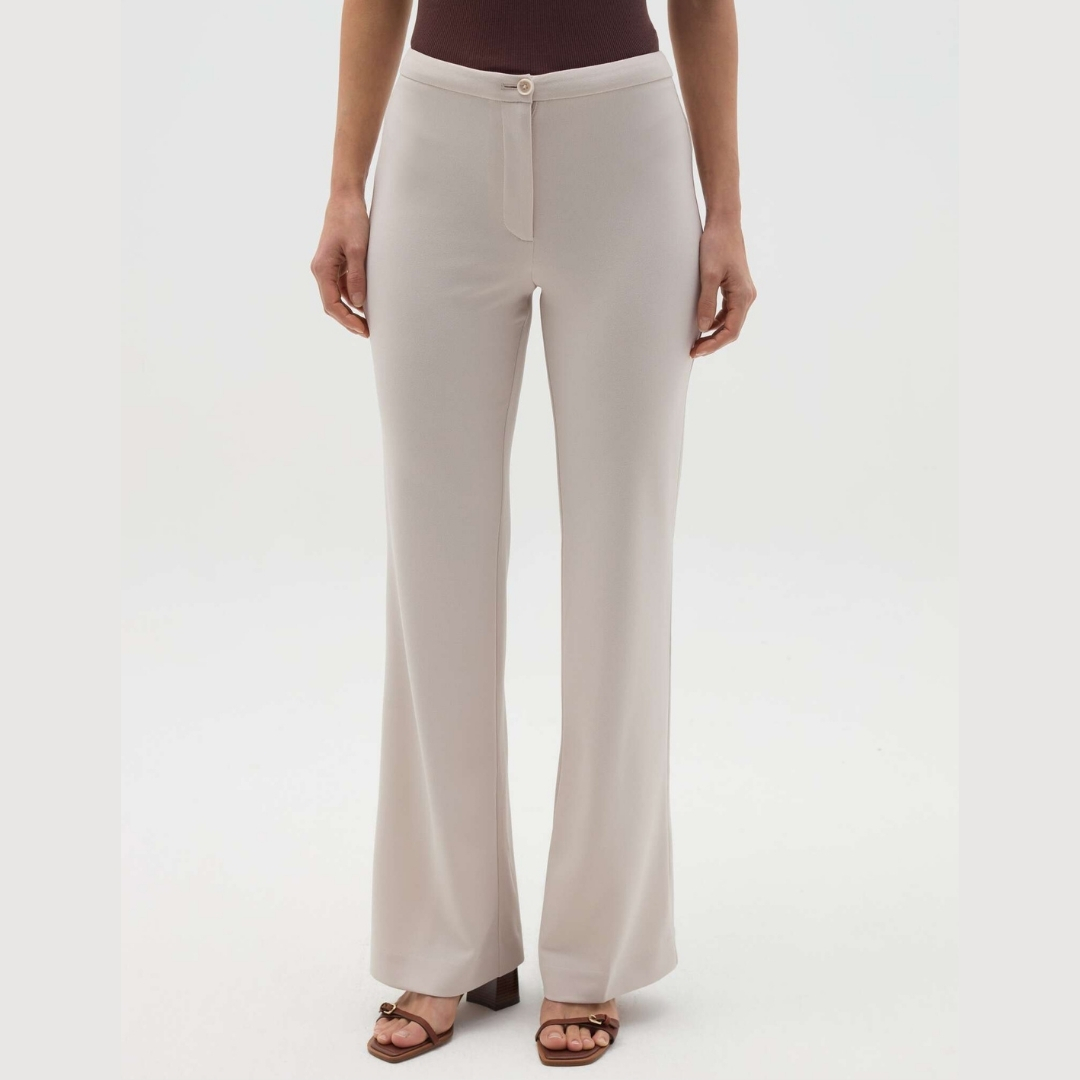 WOMEN'S TROUSERS-CEMENT