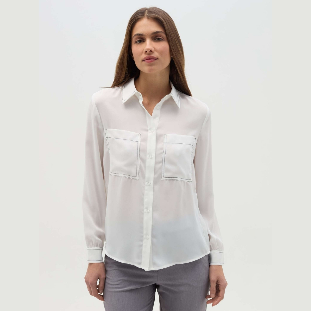 WOMEN'S LONG SLEEVES' SHIRTS-OFF WHITE