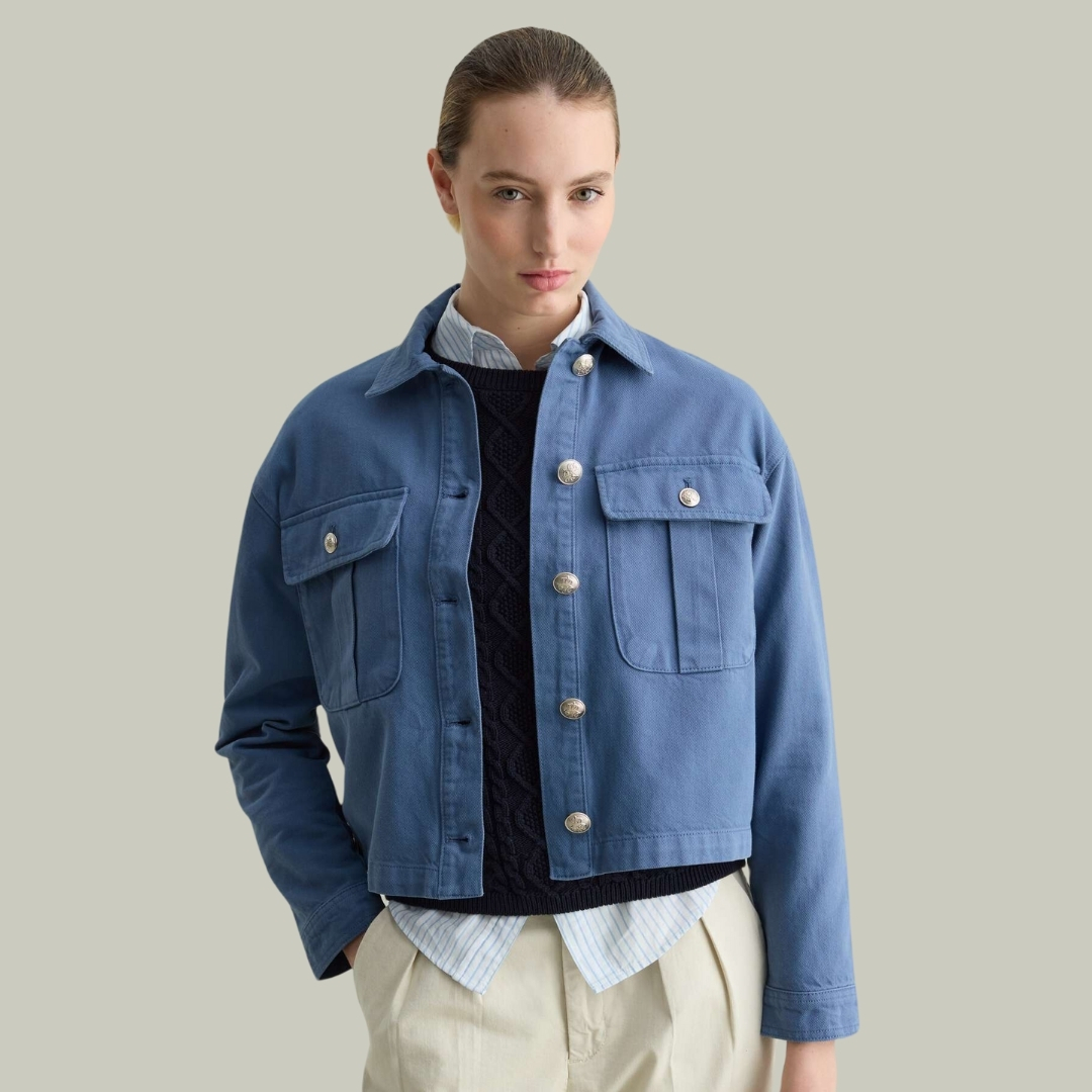 WOMEN'S SHORT JACKETS -BLUE