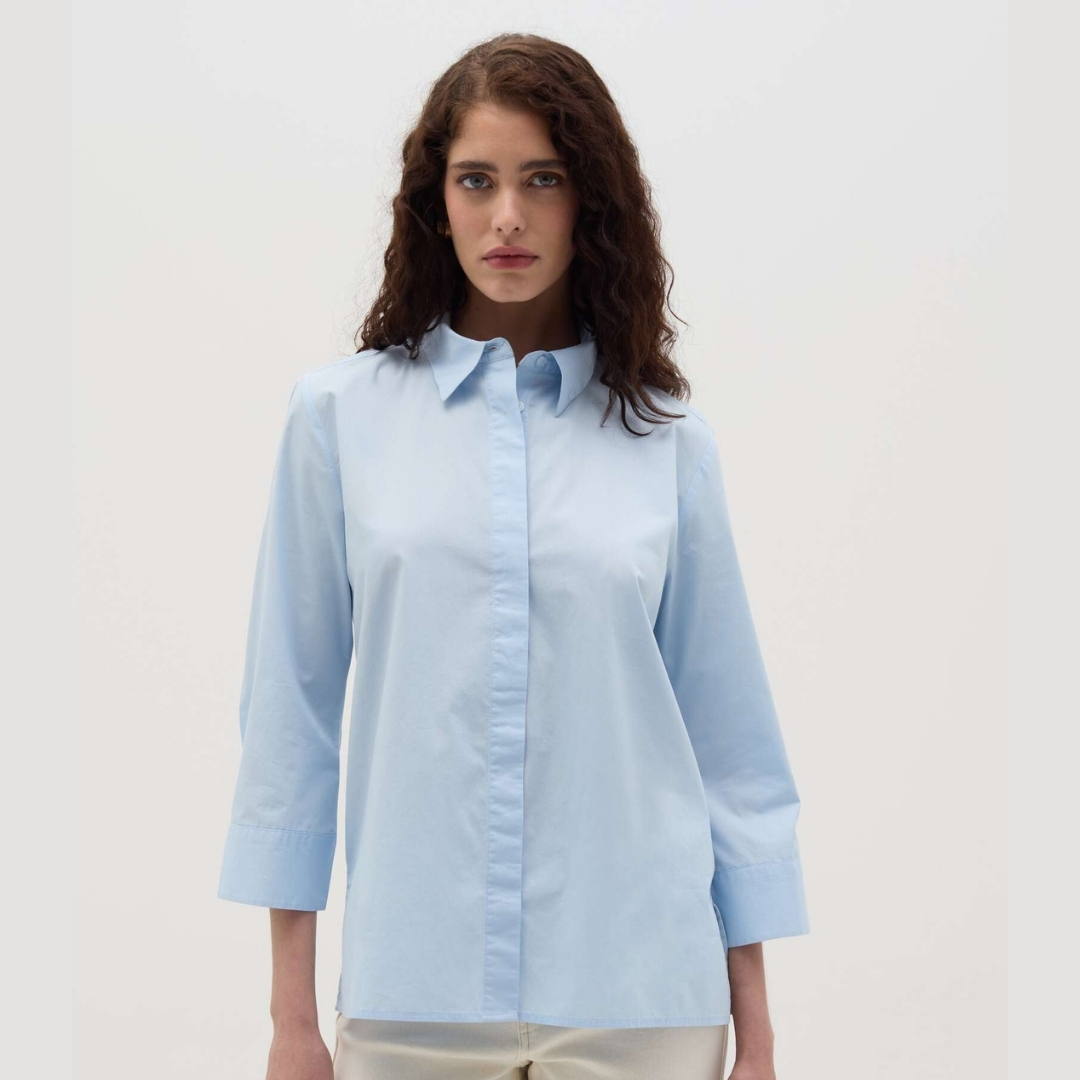 WOMEN'S LONG SLEEVES' SHIRTS-WHITE