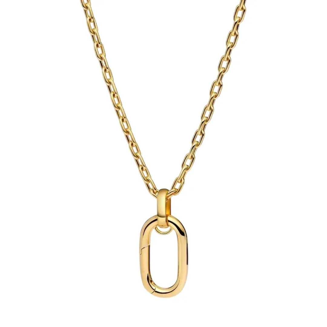 XL link 14k gold-plated necklace