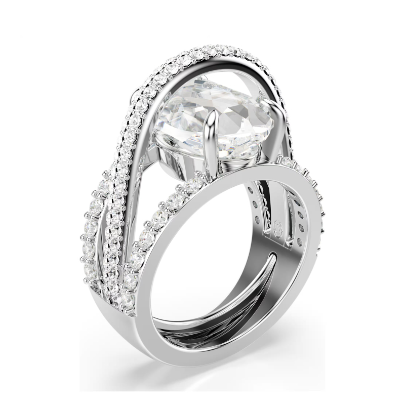 HYPERBOLA:RING 3 ROWS WHITE/RHS