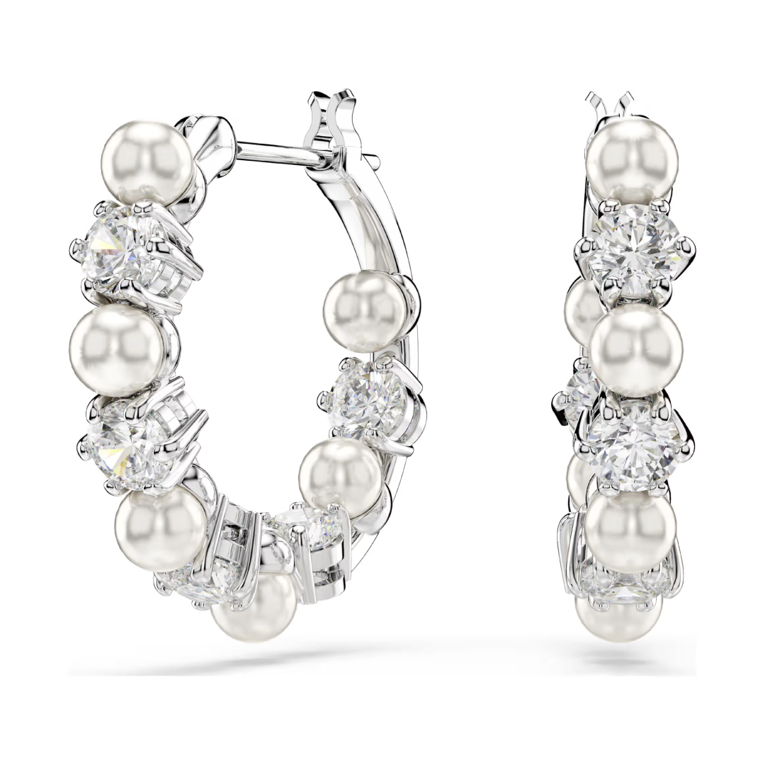 MATRIX:PE PEARL HOOPS WHITE/RHS