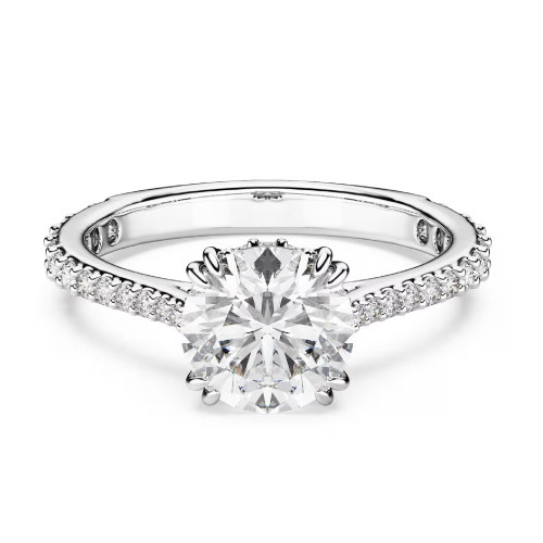 RE STILLA:RING COCR PAVÉ WHITE/UPD 55