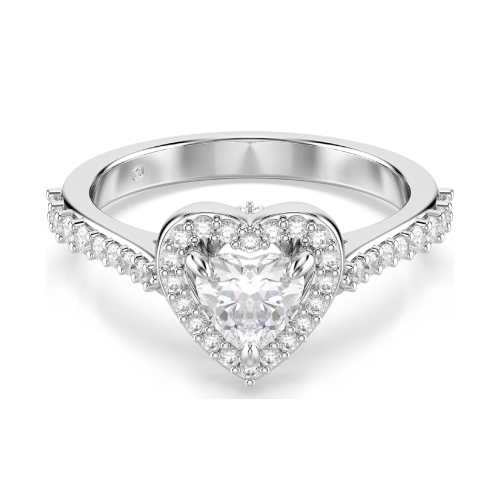 UNA:RING HRT WHITE/RHS 58