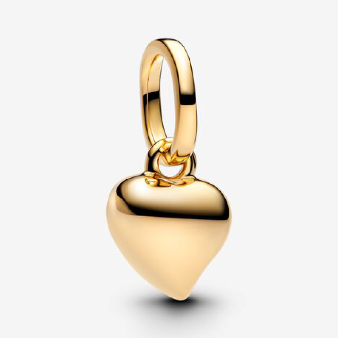 Heart 14k gold-plated mini dangle