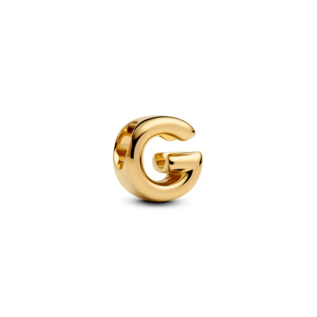 LETTER G 14K GOLD-PLATED CHARM