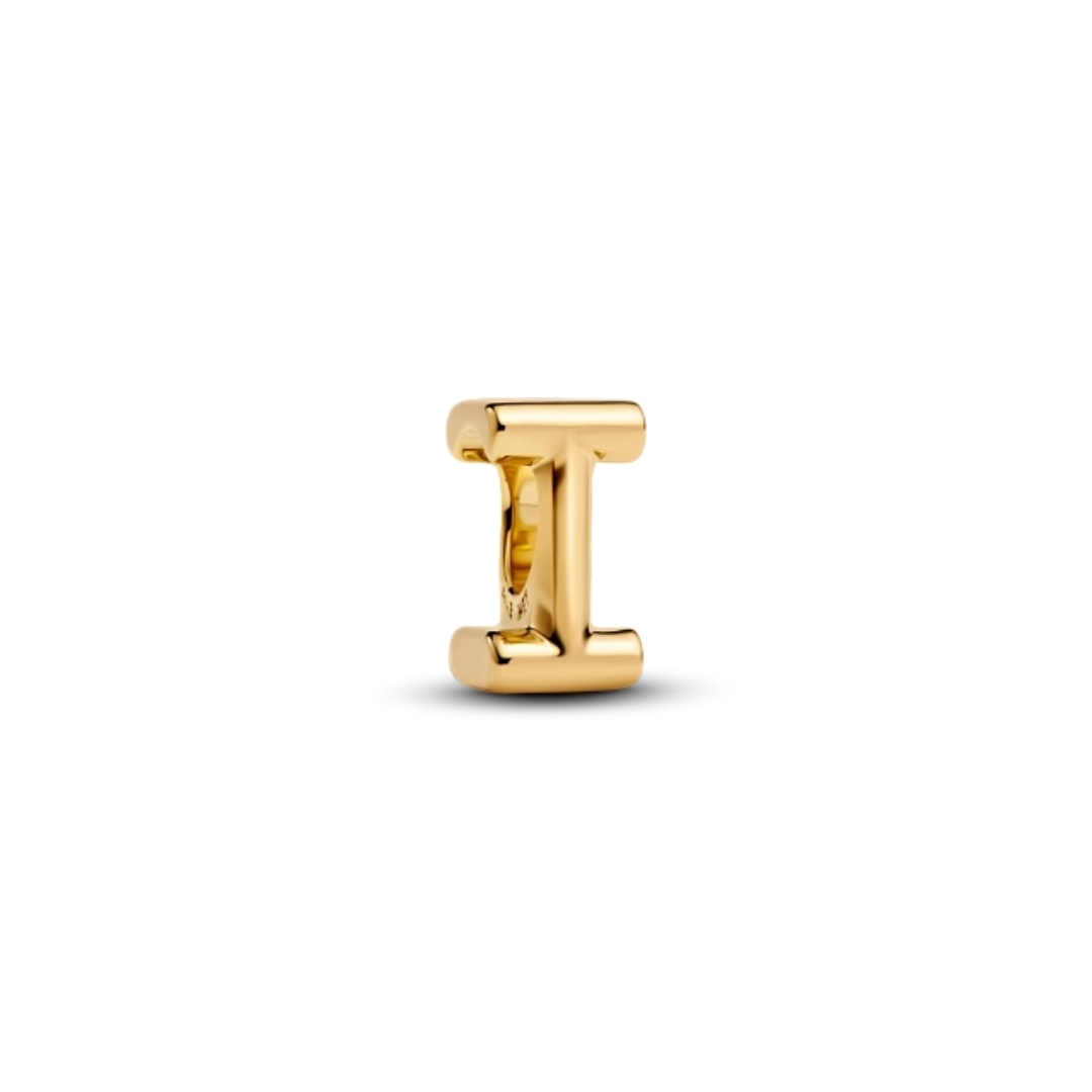 LETTER I 14K GOLD-PLATED CHARM