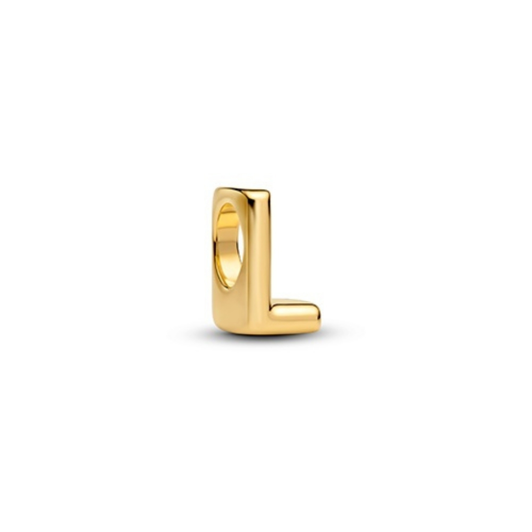 LETTER L 14K GOLD-PLATED CHARM