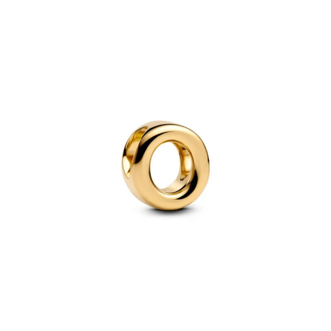 LETTER O 14K GOLD-PLATED CHARM