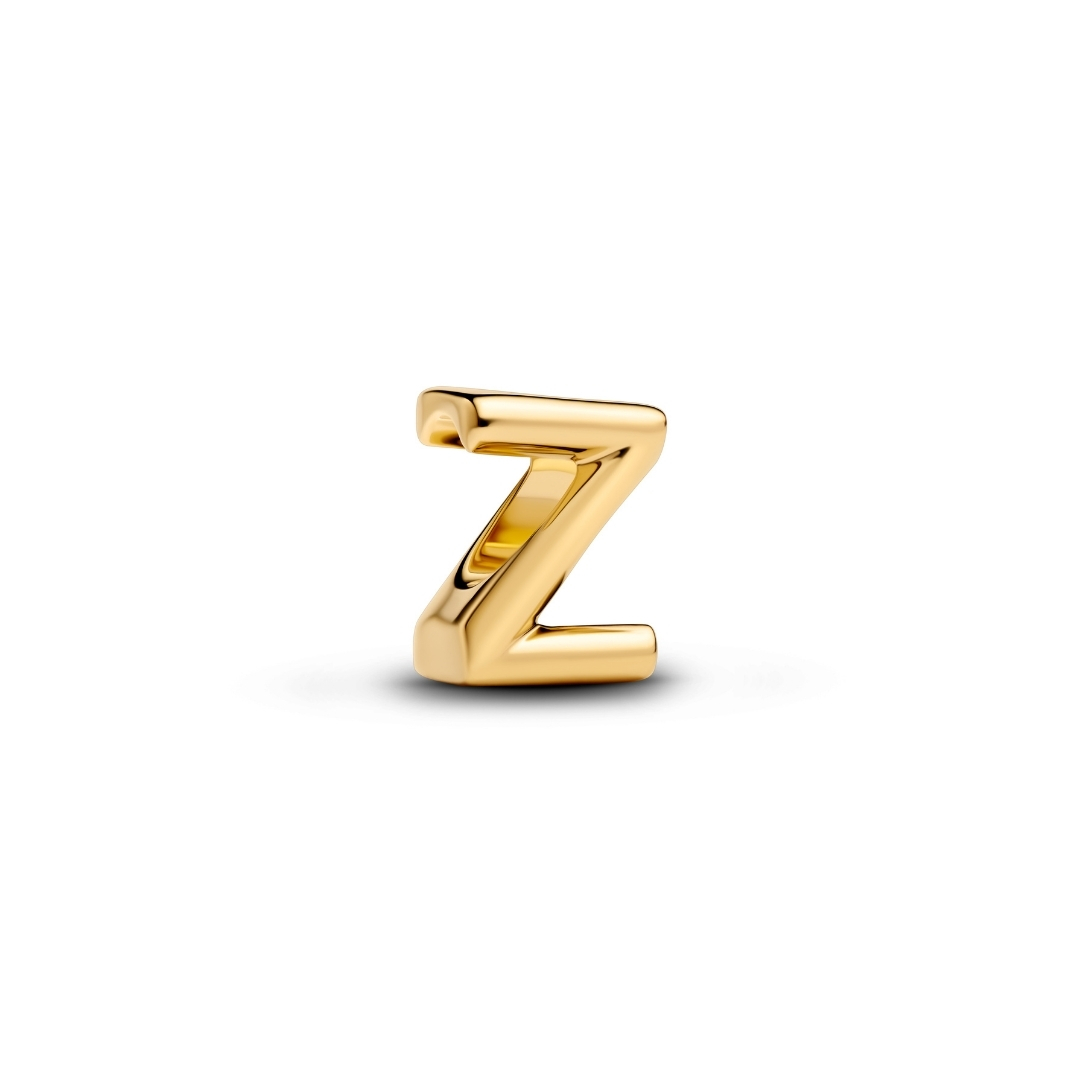 LETTER Z 14K GOLD-PLATED CHARM
