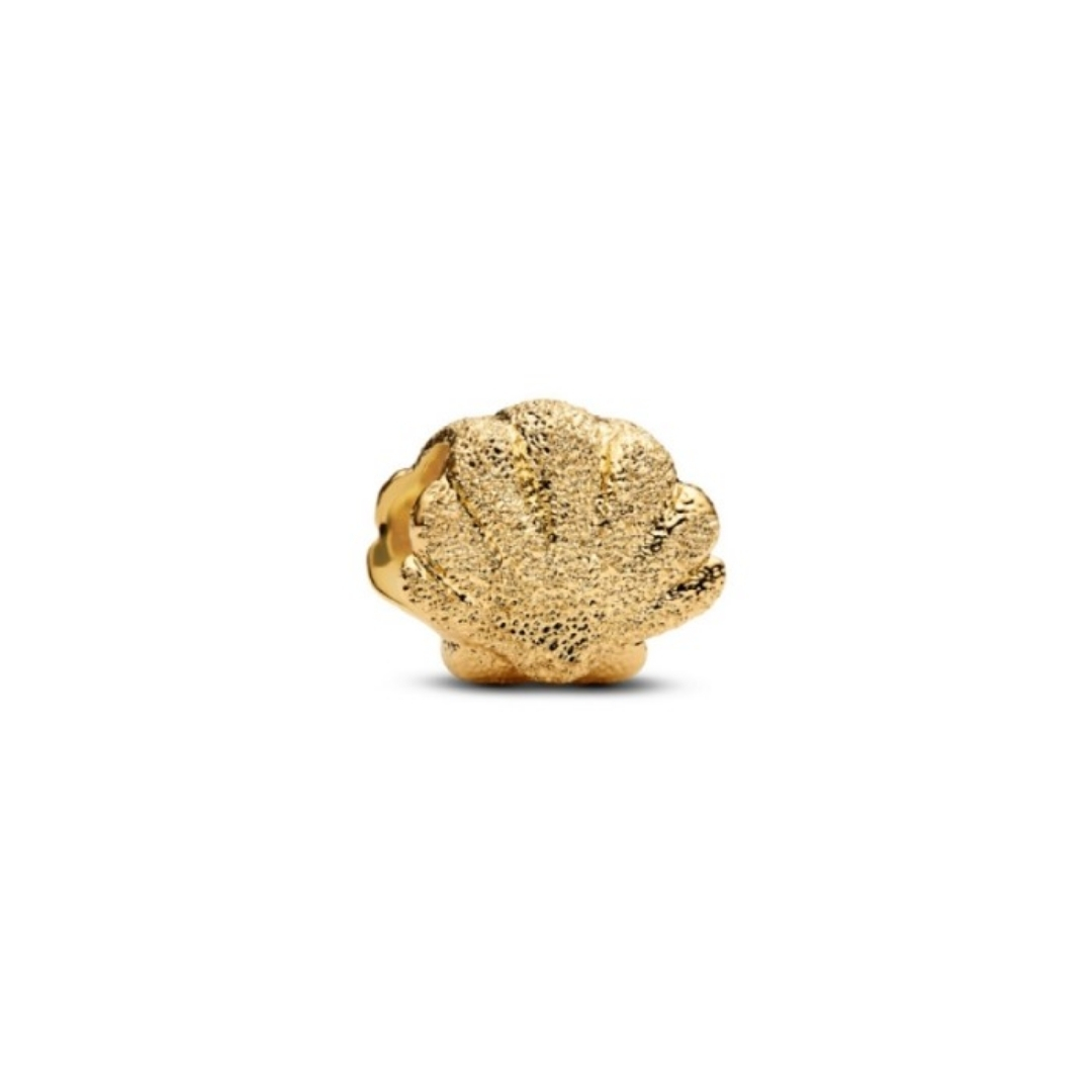 Shell 14k gold-plated mini charm
