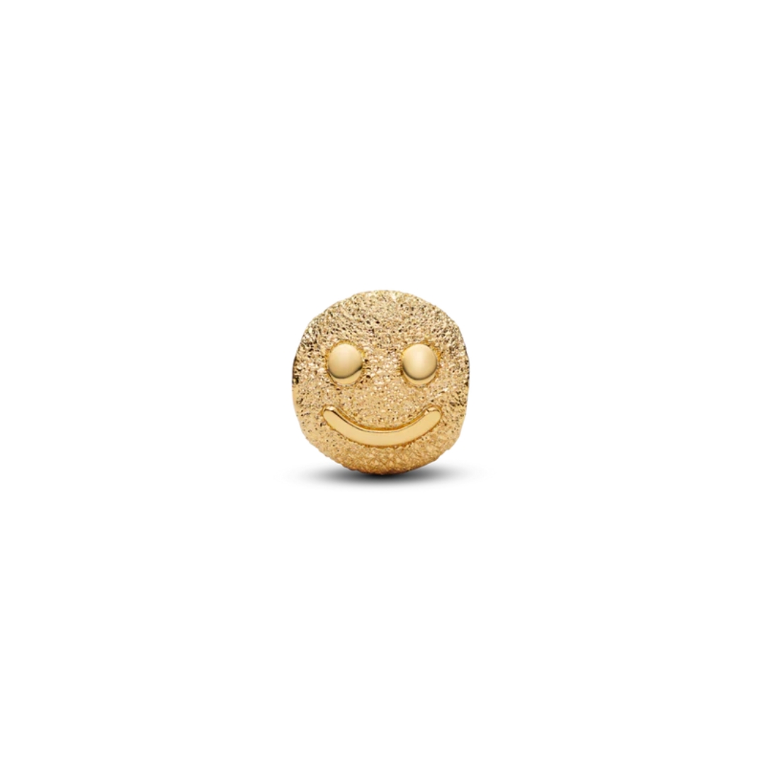 Happy 14k gold-plated mini charm
