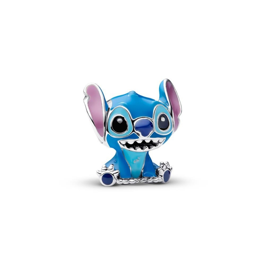Disney Stitch sterling silver charm with enamel