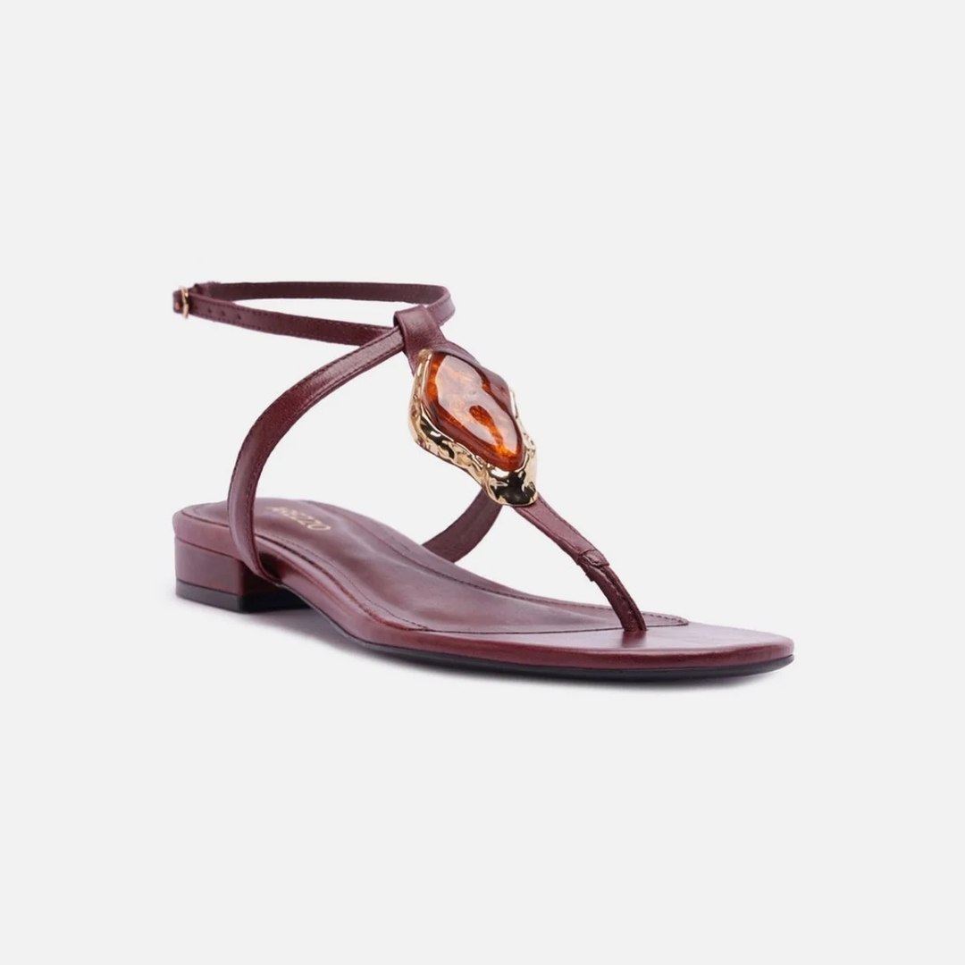 SANDALIA DE TACÓN PLANO