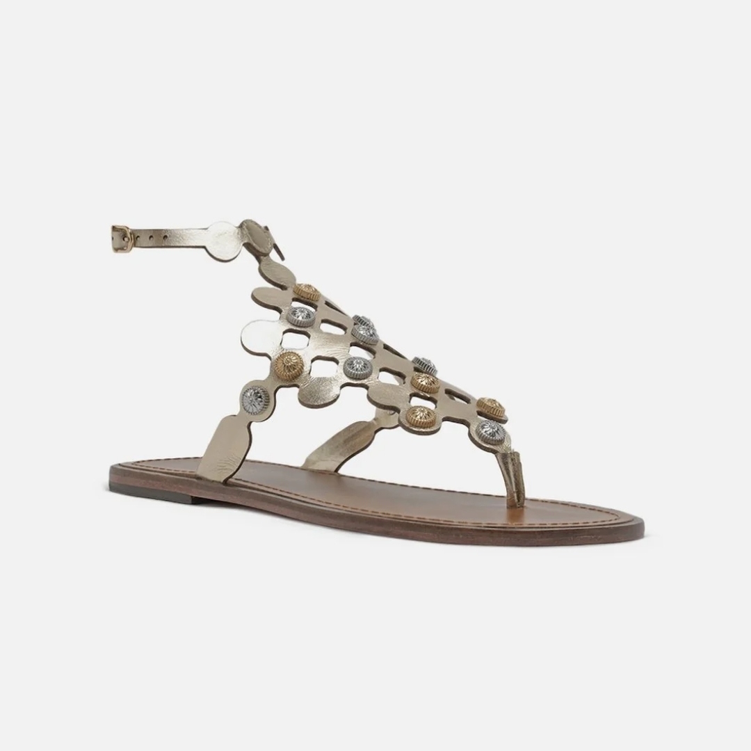 SANDALIA DE TACÓN PLANO