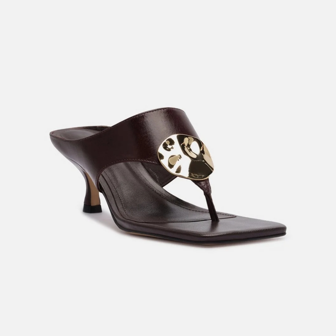 SANDALIA DE TACÓN BAJO