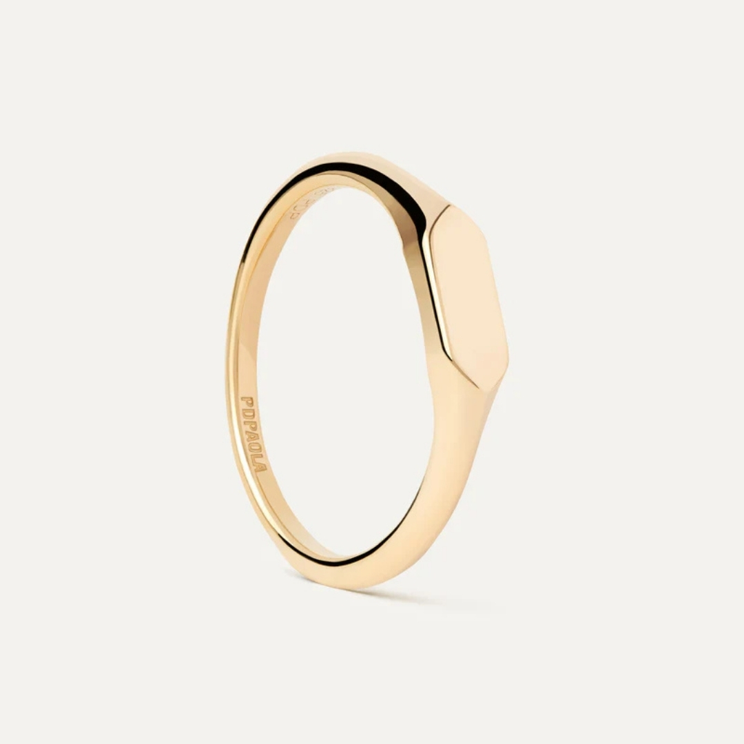 AN Hexagon mini stamp ring 14