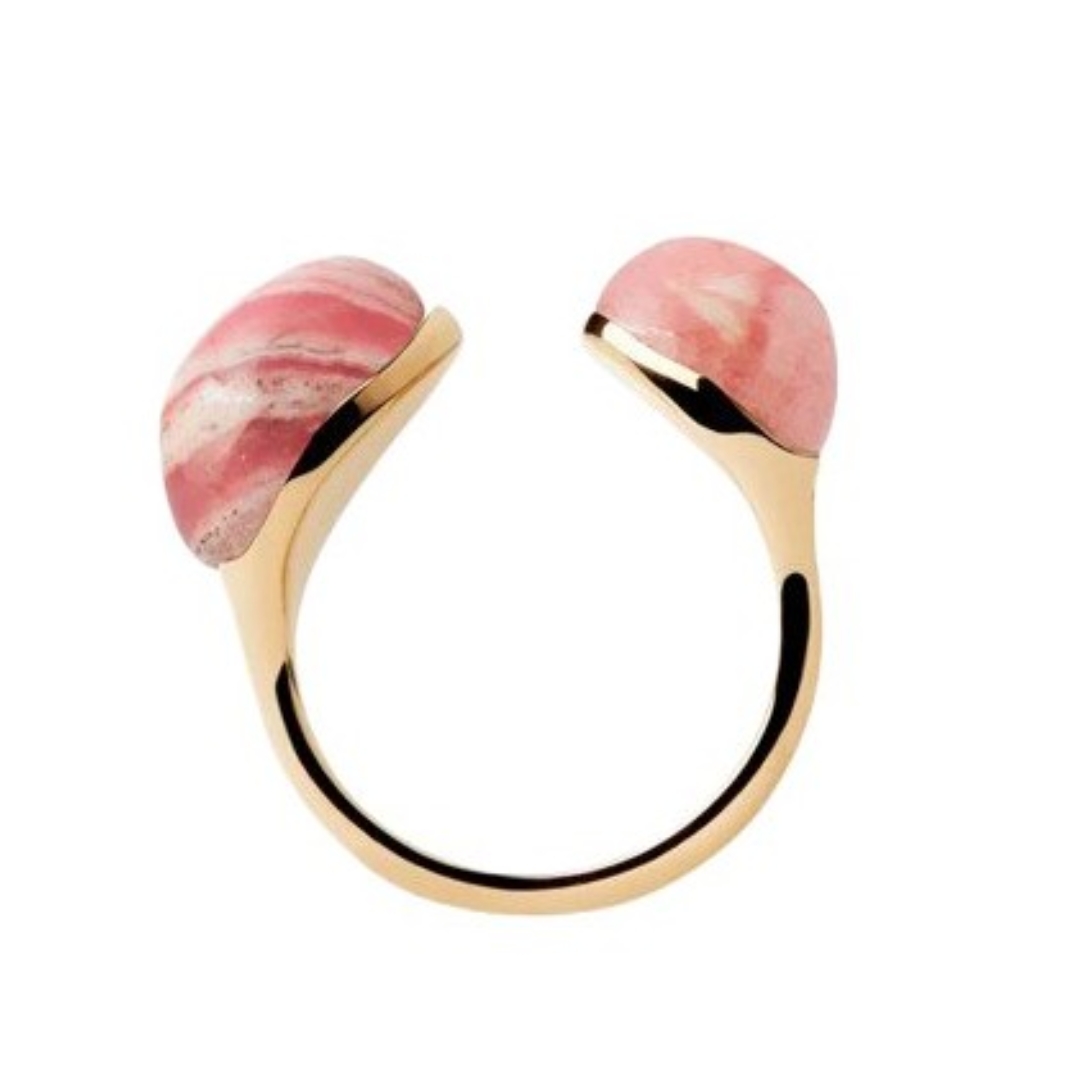 Rhodochrosite Gravity Ring
