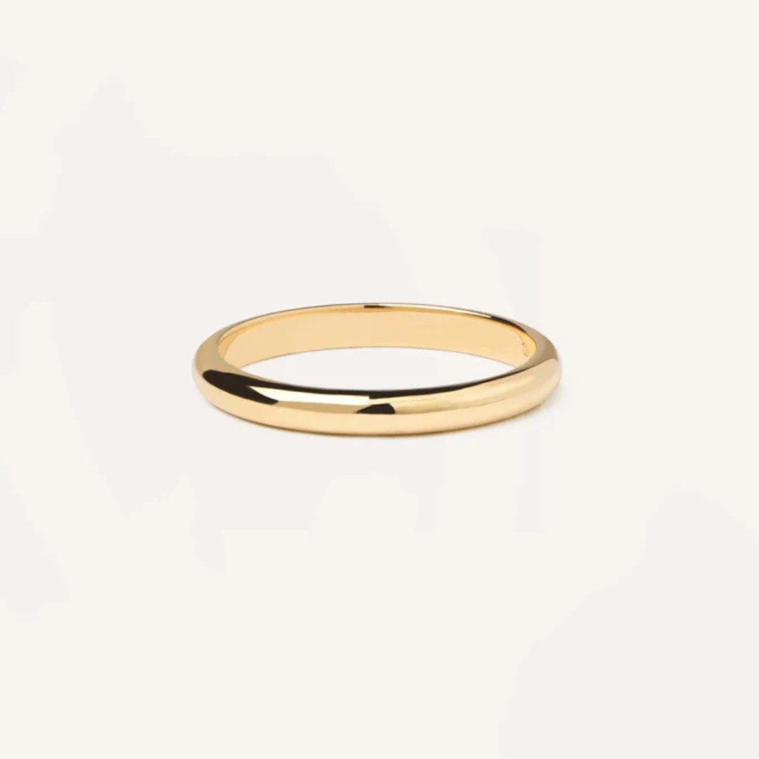 AN Yellow Gold Bold Ring 18