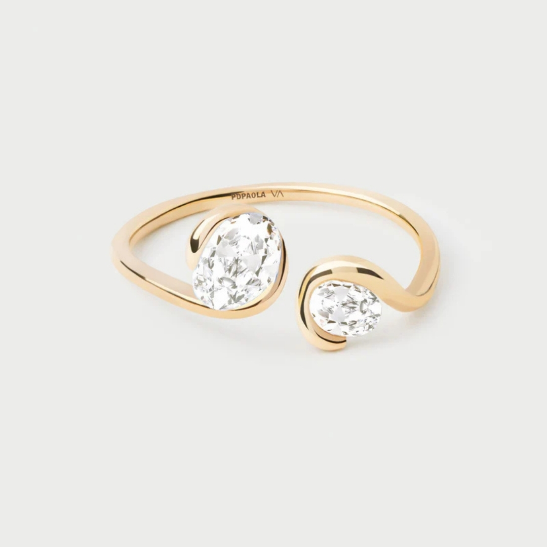 AN Diamonds and gold Lea ring 16