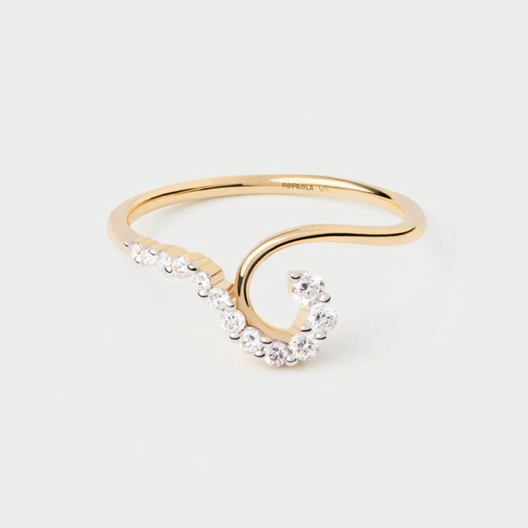 AN Diamonds and gold Gaia ring 16