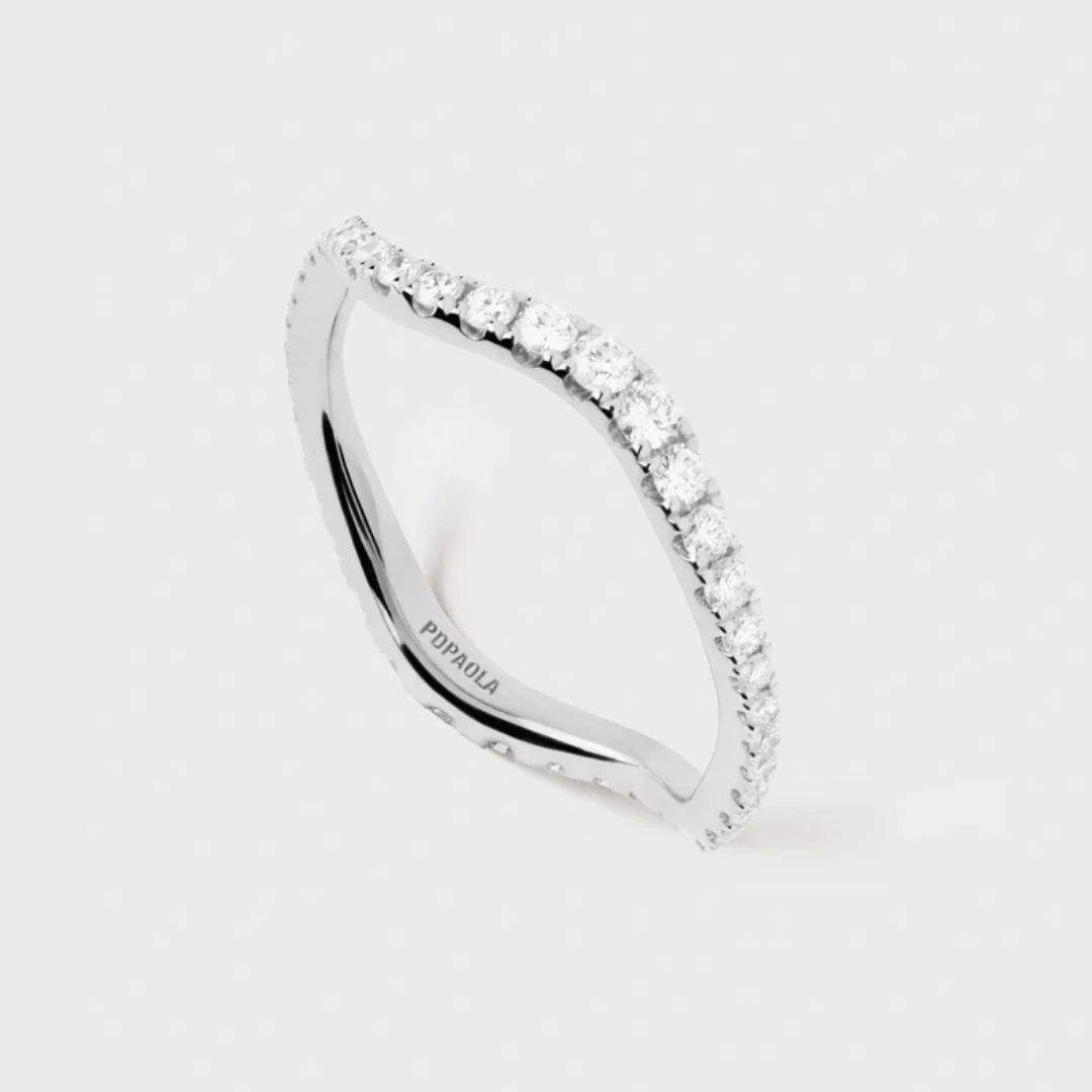 AN Diamonds and white gold Flow ring 12