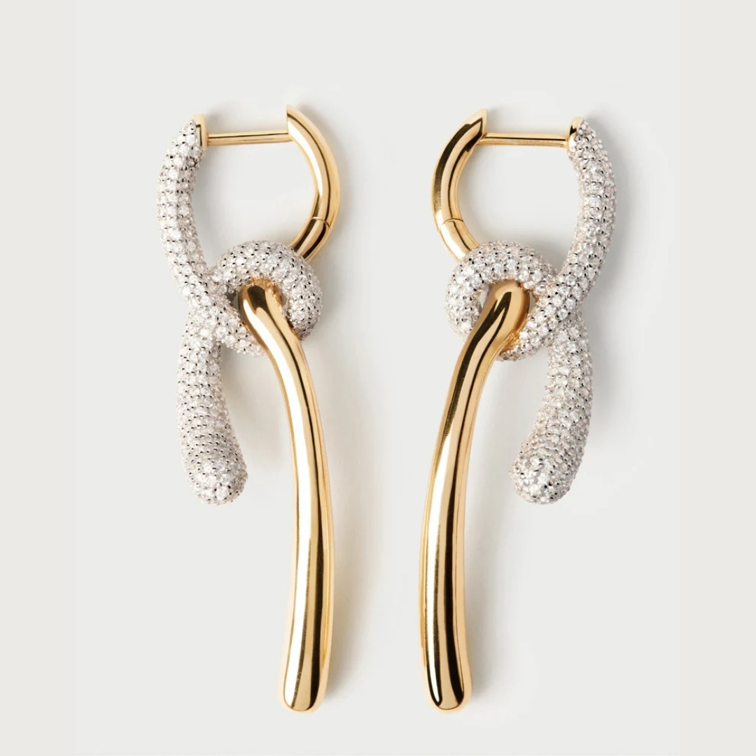 AR Pavé Twist hoops U