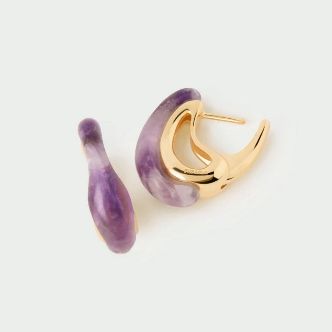 Amethyst Brisa hoops