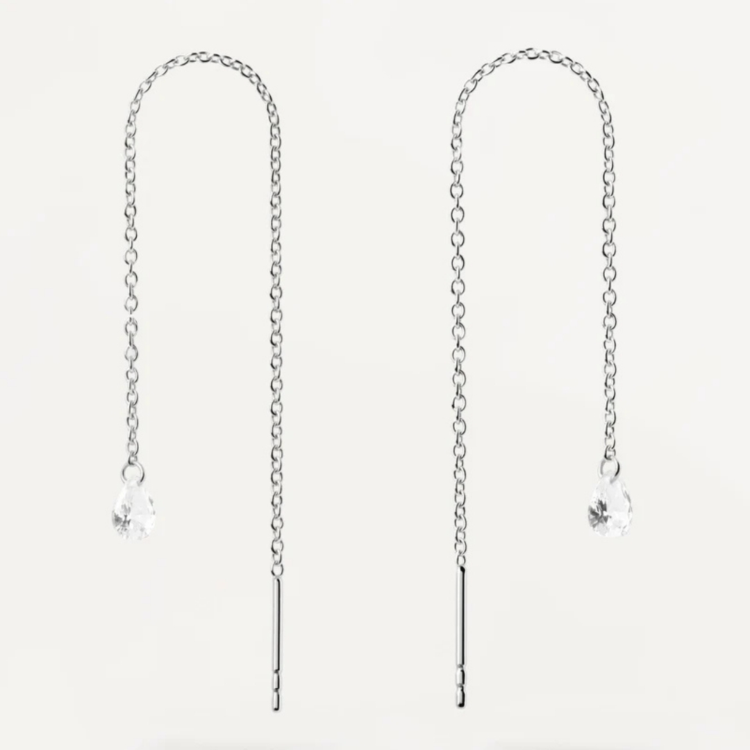 AR Waterfall drop silver Earrings U