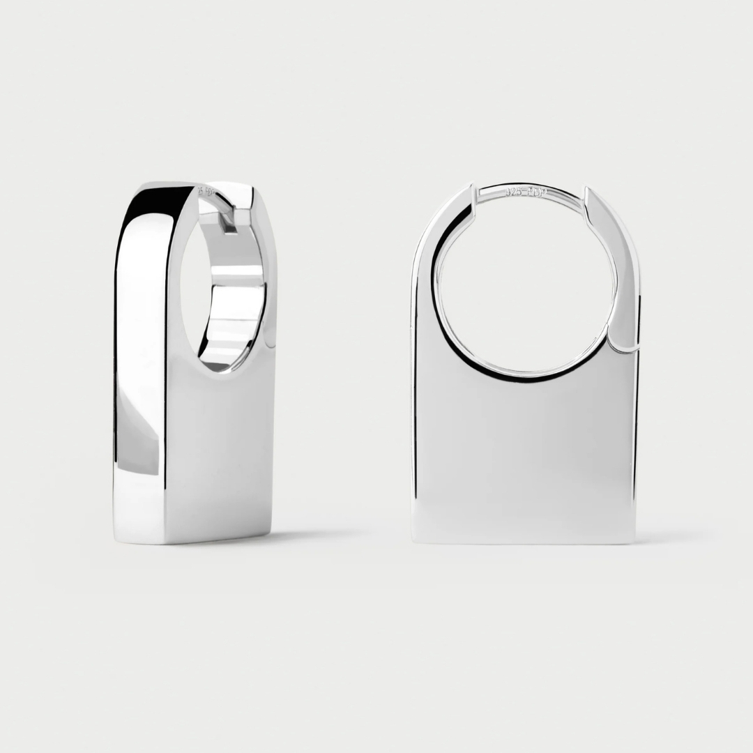 AR Chicago silver hoops U