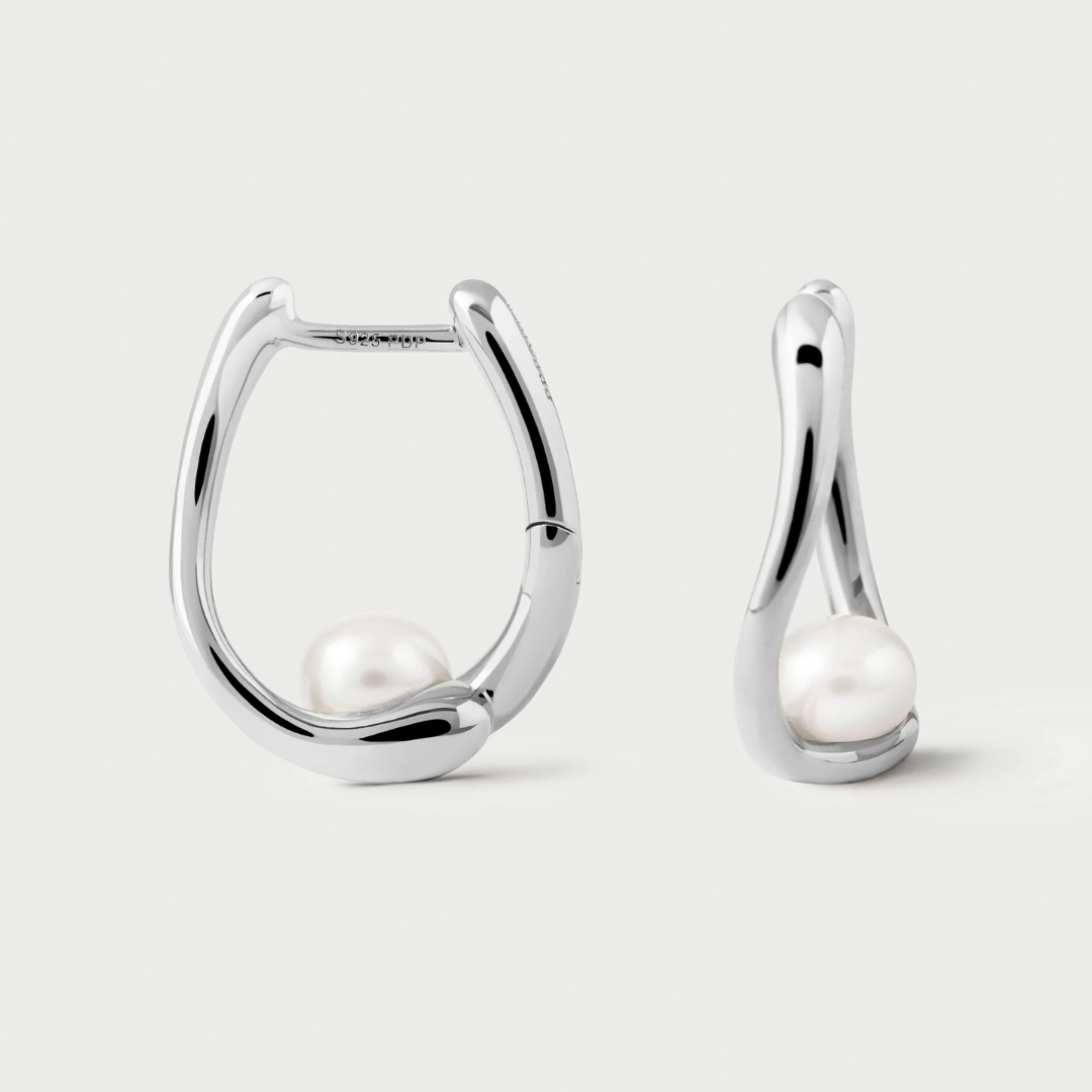 La Perla Aura Silver Hoops