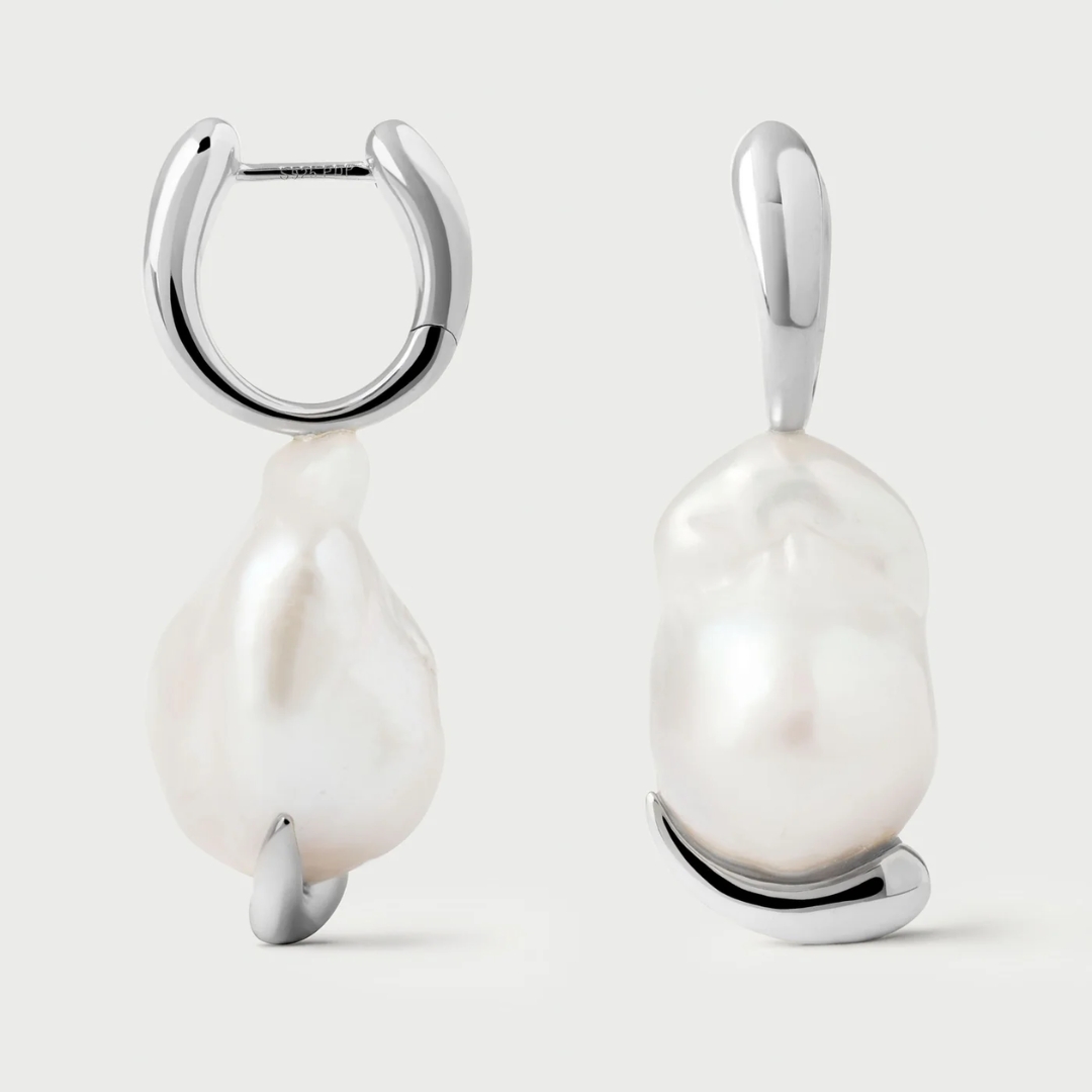 La Perla Marea Silver Hoops