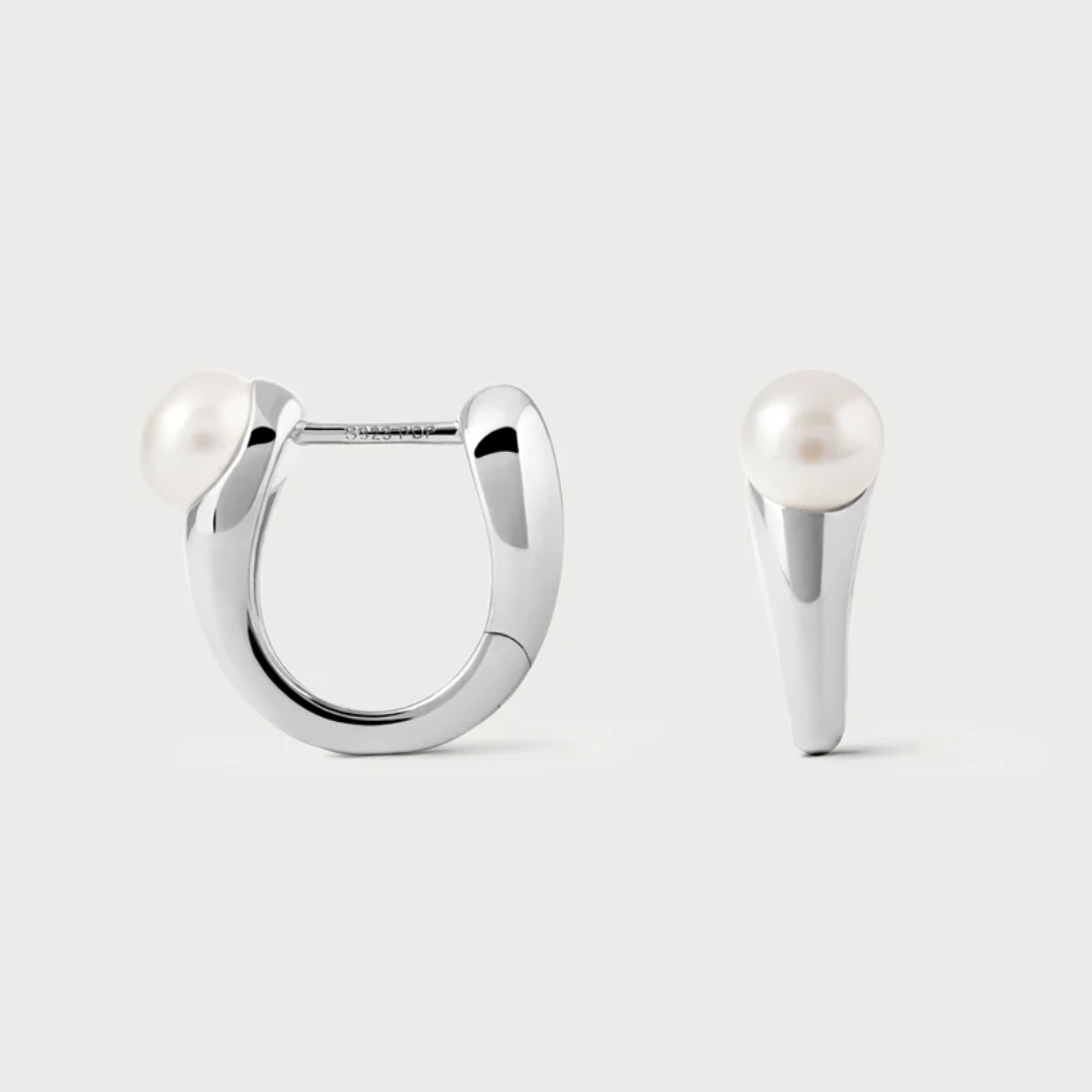 La Perla Ondine Silver Hoops