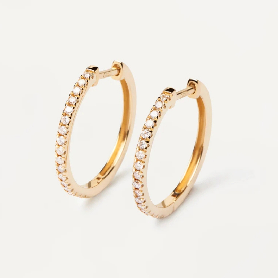 AR Diamonds and Gold Eternity Medium Hoops U