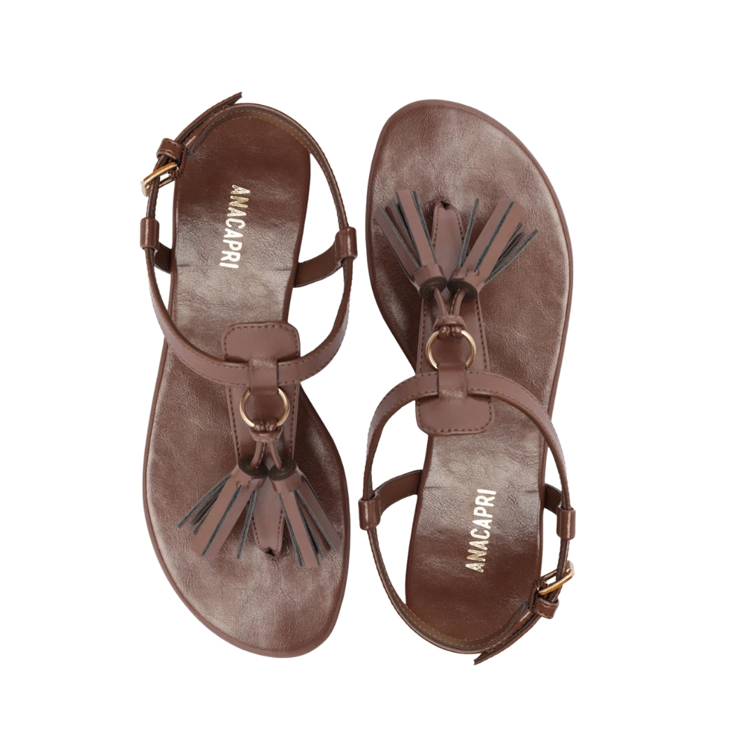 SANDALIA DE TACÓN PLANO