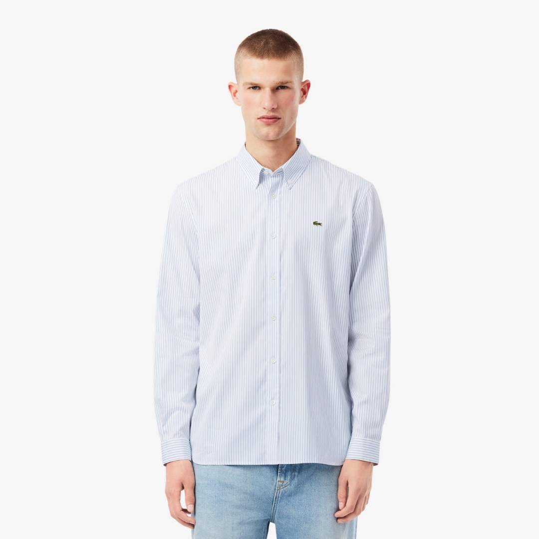 CAMISA PINPOINT RAYADA REGULAR FIT ML