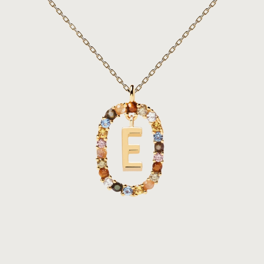 CO Letter E Necklace U