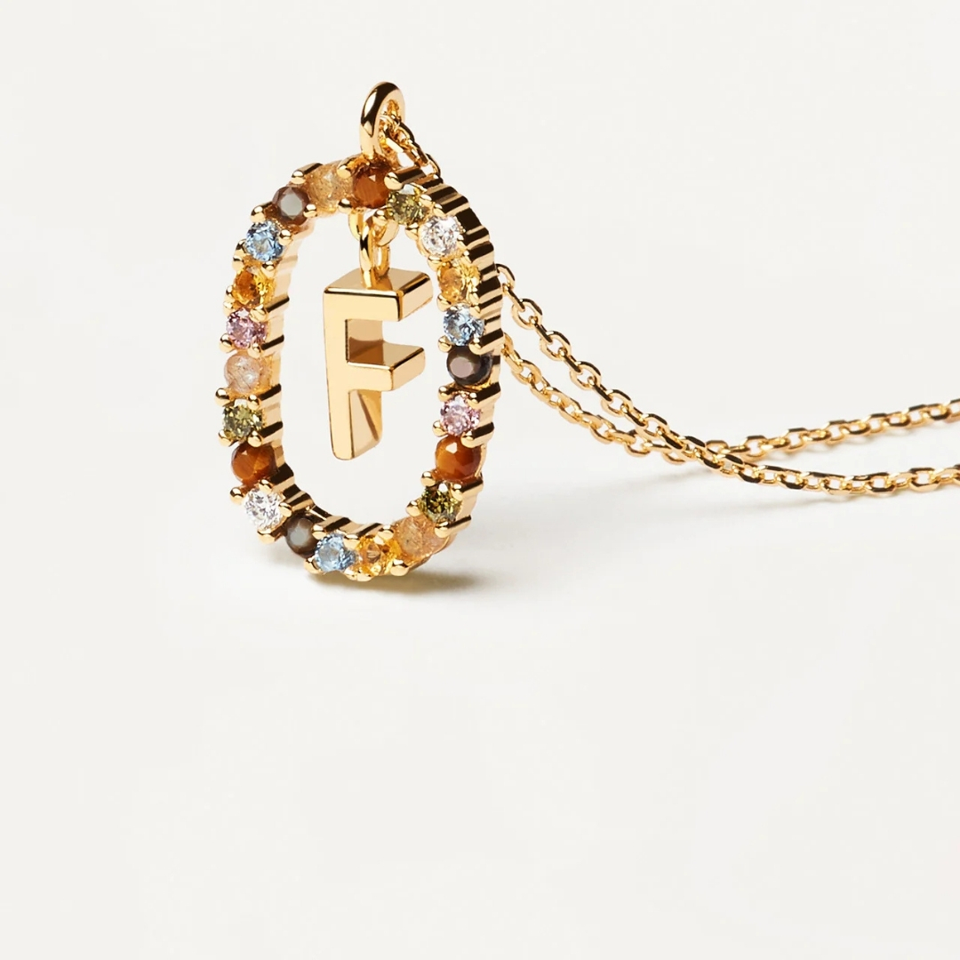 CO Letter F Necklace U