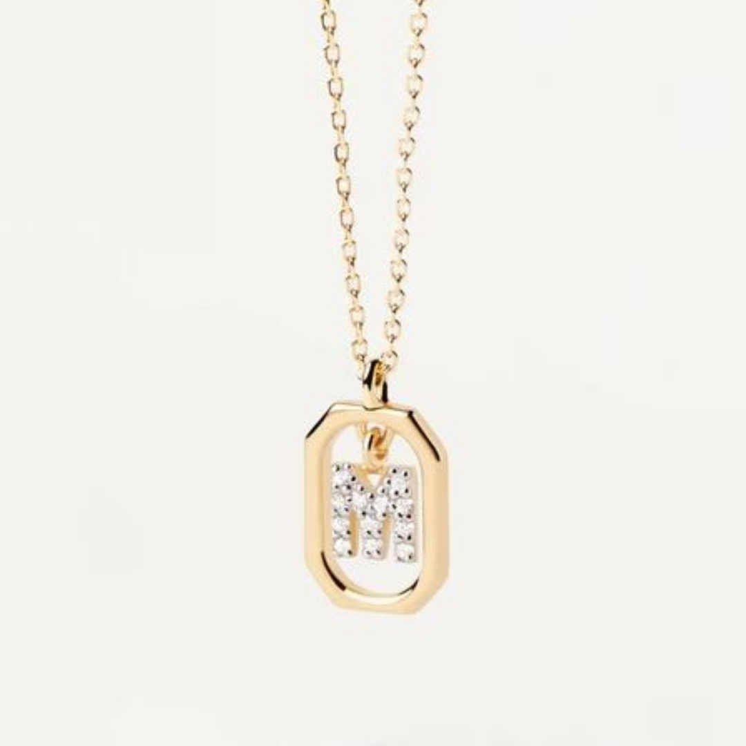 CO Mini Letter M Necklace U