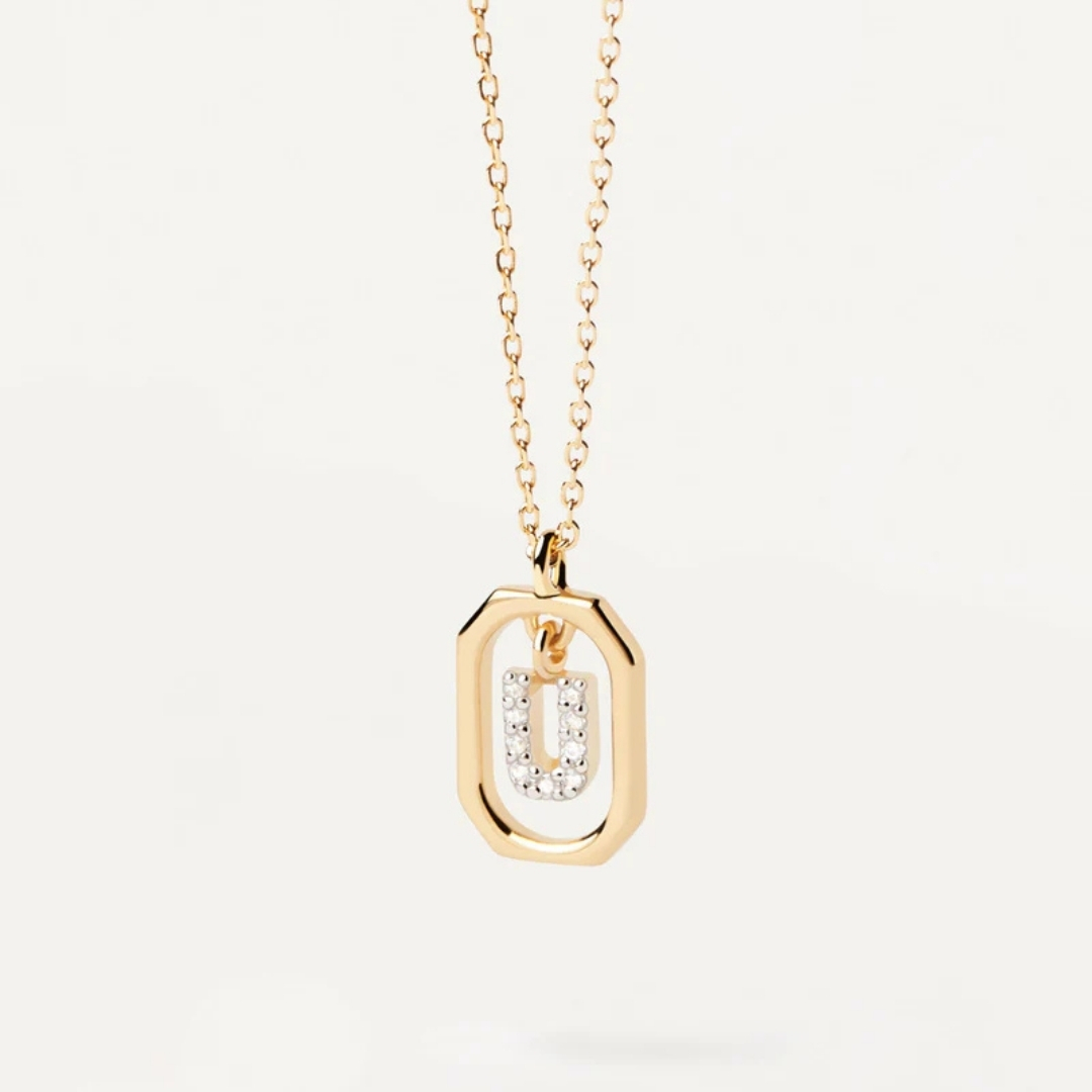 CO Mini Letter U Necklace U